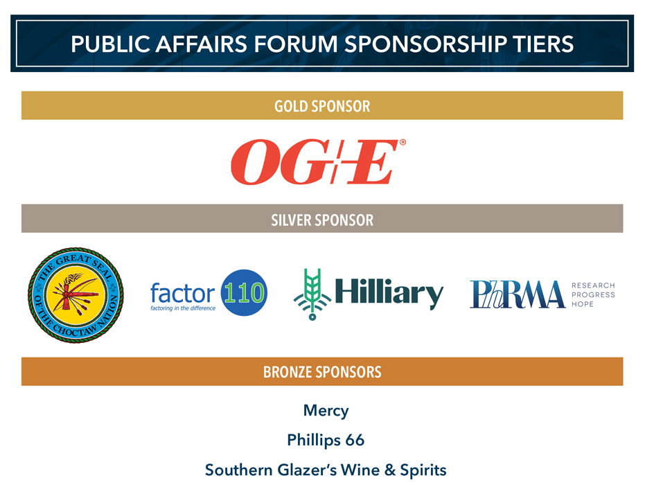Public Affairs Forum Tier Sponsors