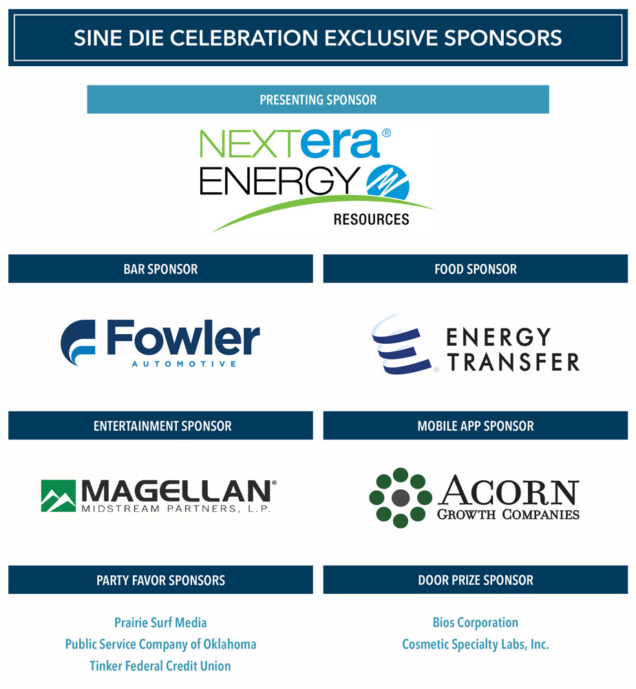 Sine Die Celebration Sponsors