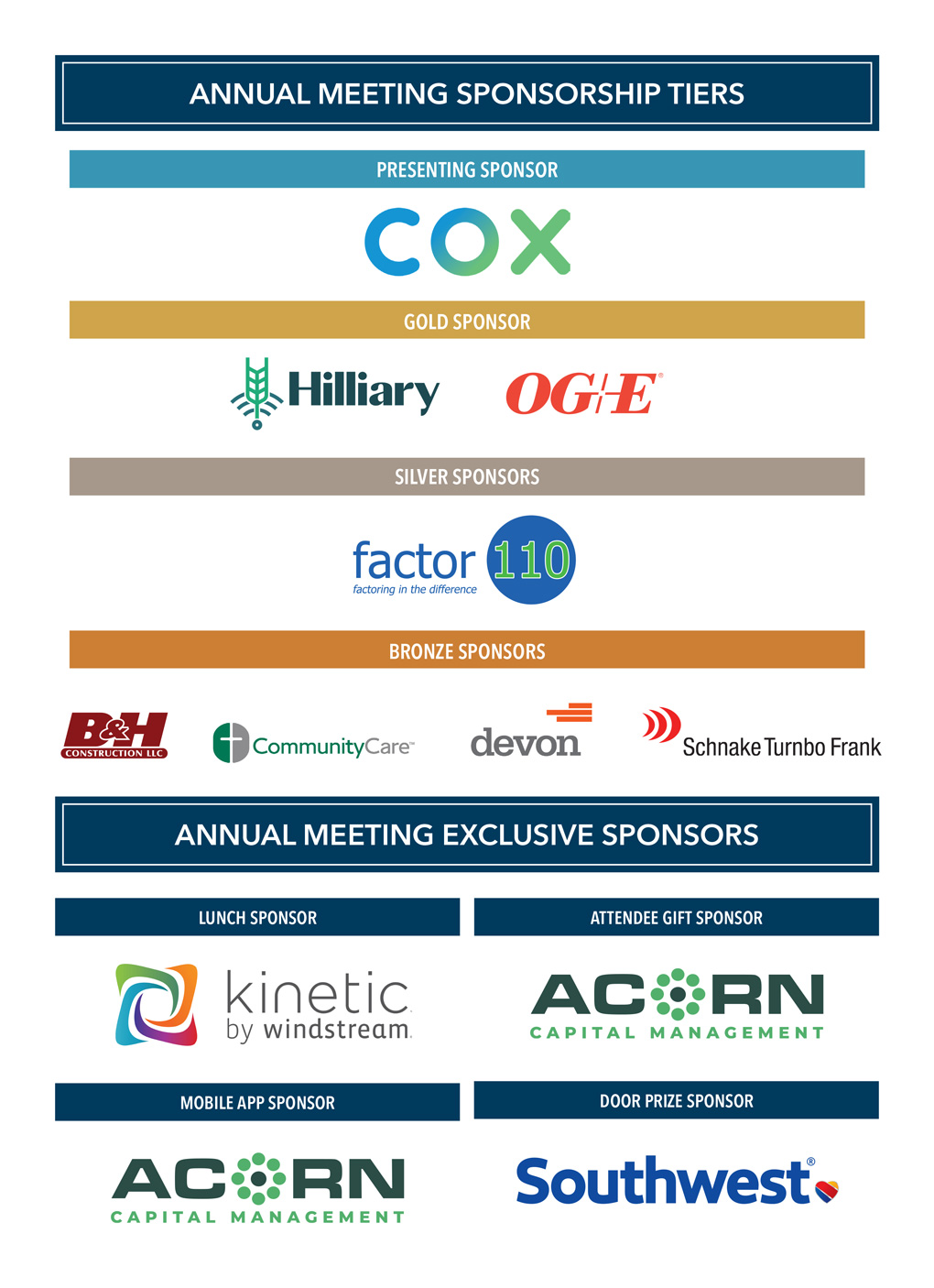 2025 Annual Meeting Sponsors