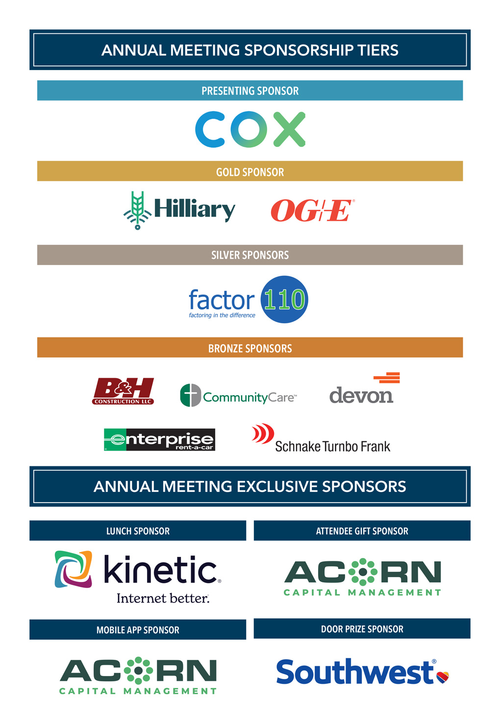 2025 Annual Meeting Sponsors
