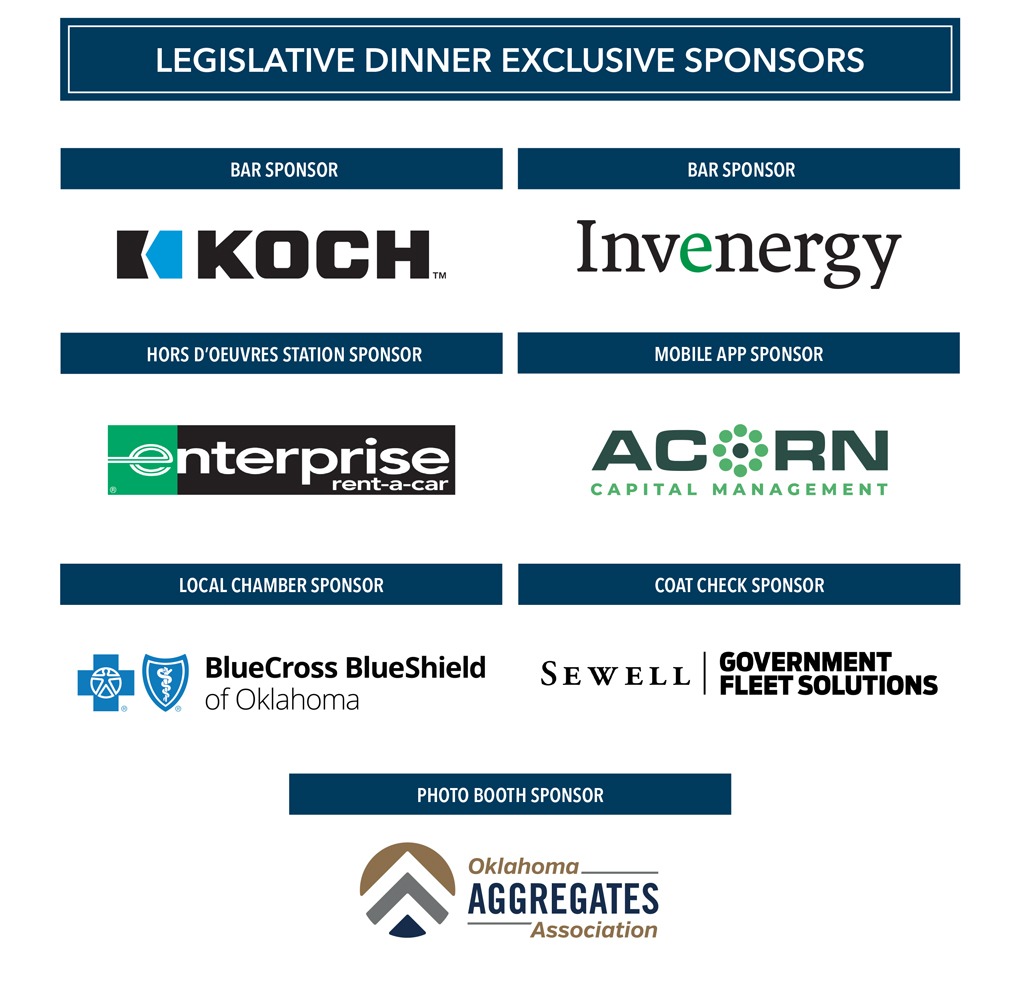 Legislative Dinner Exclusive Sponsors