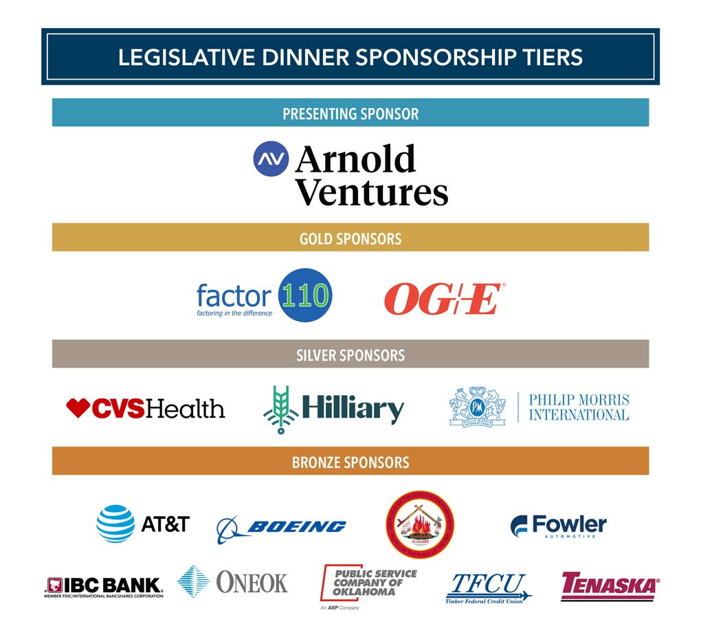 2026 Legislative Dinner Tier Sponsors