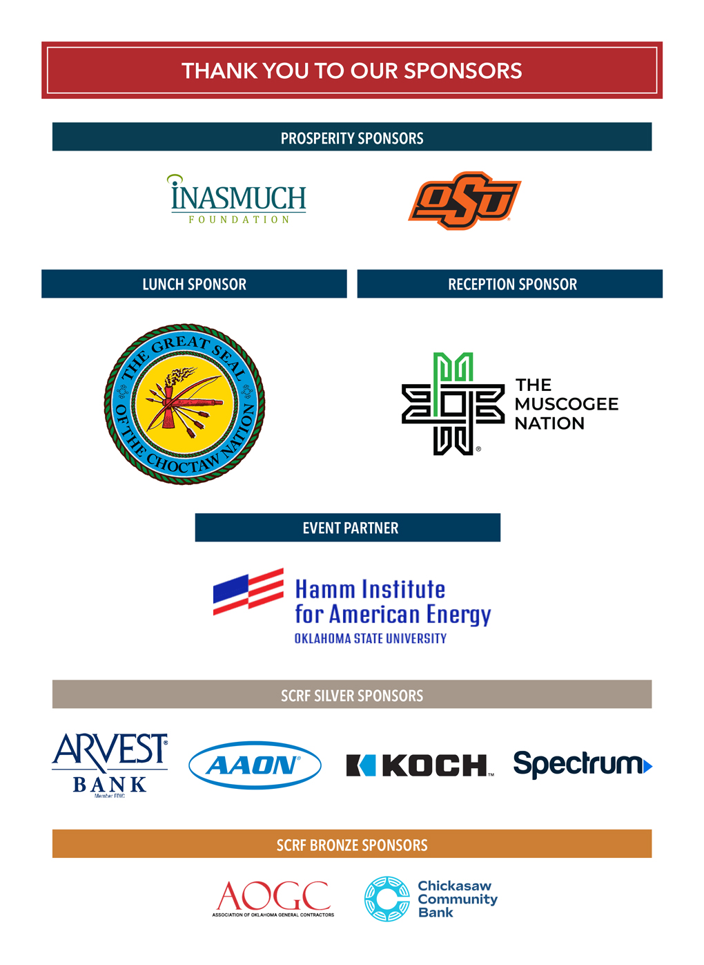 2026 Prosperity Summit Sponsors